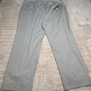 NWT Slim-Station Gray Capri Pants Tummy Butt Control Stretch Slimming Size 22W